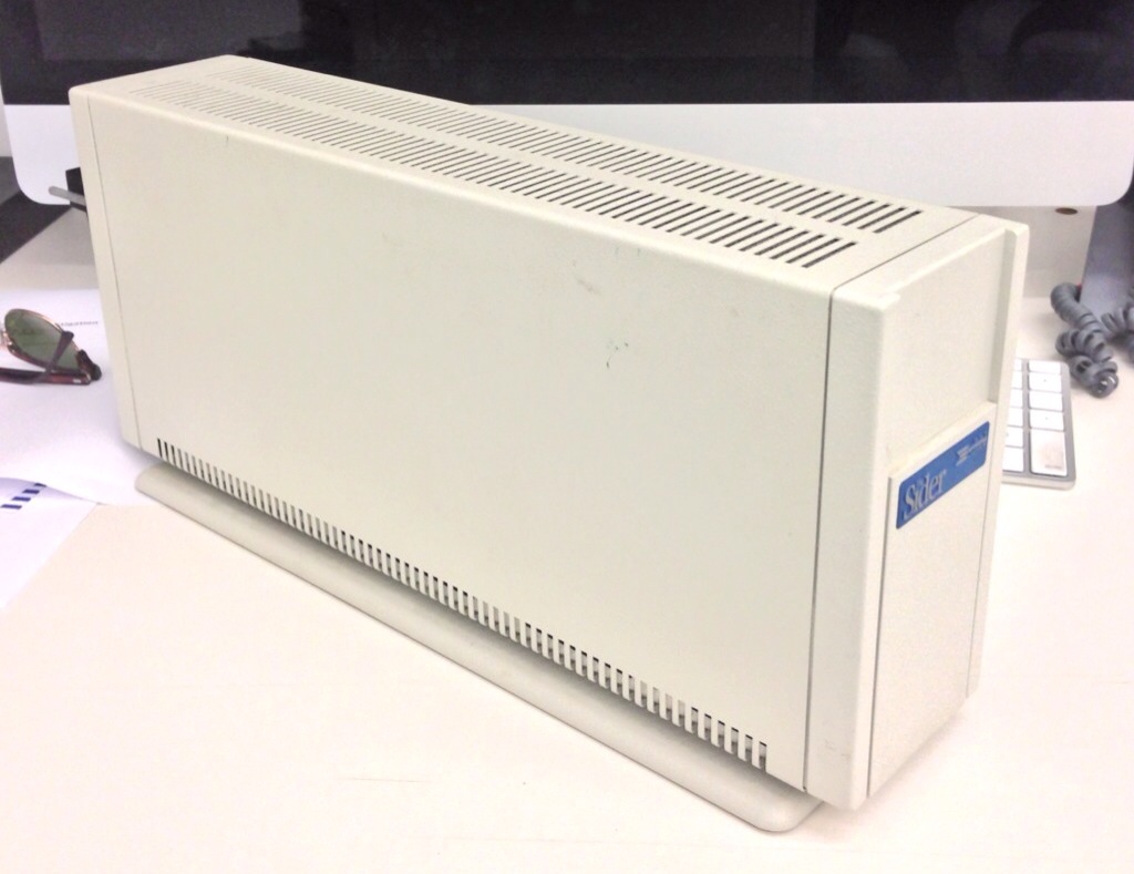 Phil Sanders' \"Sider\" external hard disk drive Phil Sanders' "Sider" external hard disk drive