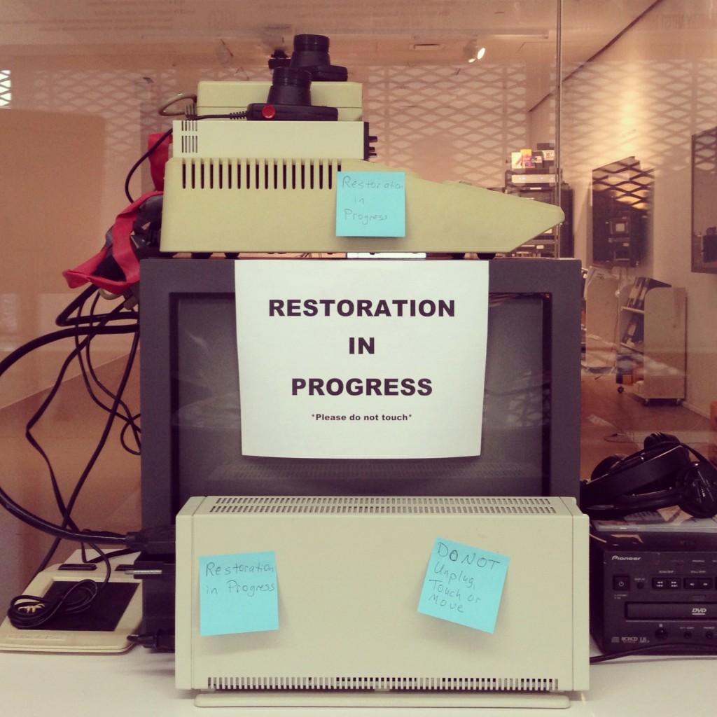 Restoration in progress Restoration in progress